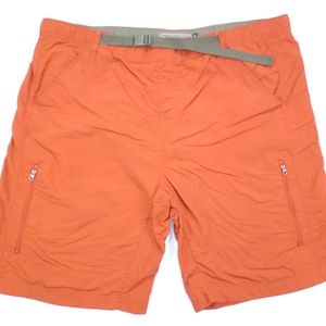 REI Mens UPF 30+ Nylon Hiking Khaki Cargo Shorts